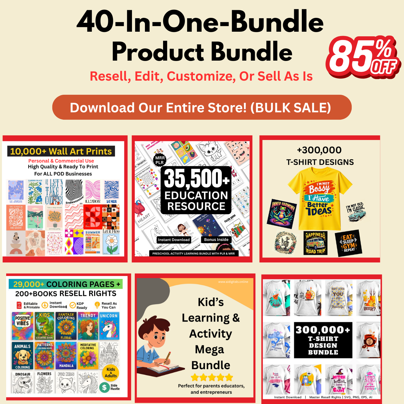ALL PRODUCTS (85% OFF)