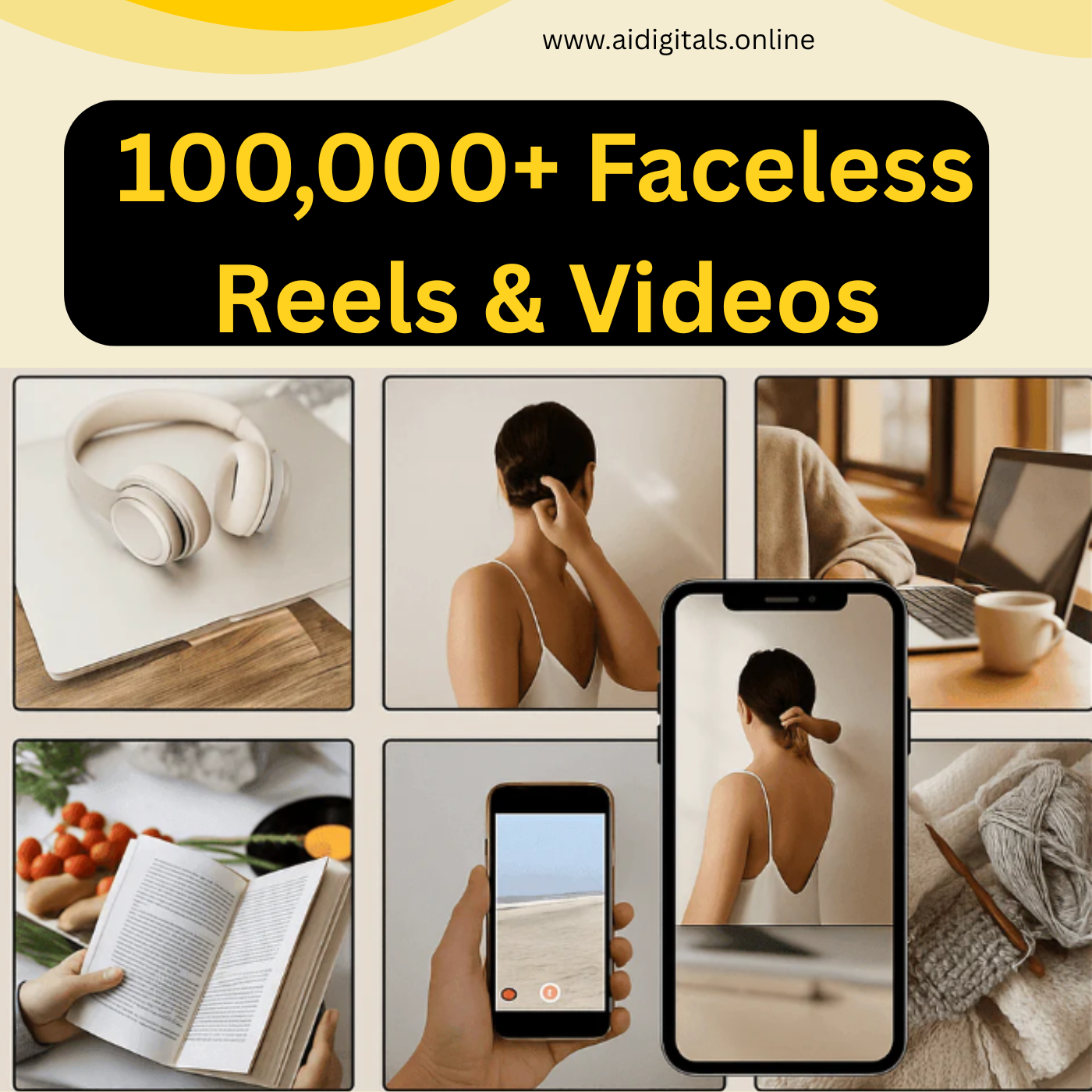 100,000+ Faceless Reels & Videos