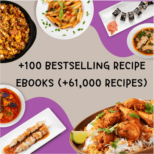 +100 Bestselling Recipe eBooks (+61,000 Recipes)