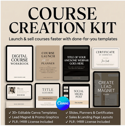 Course Creation Kit | Launch & Sell Your Online Course Like a Pro!