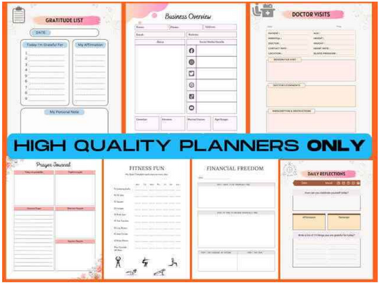 +1000 Canva Planners (37,000 Pages)