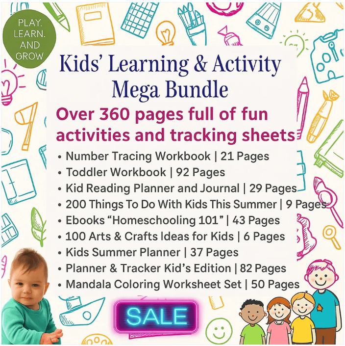 Kids' Learning & Activity Mega Bundle