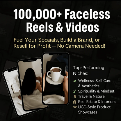 100,000+ Faceless Reels & Videos