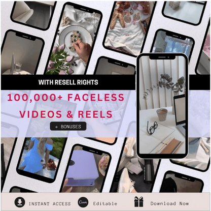100,000+ Faceless Reels & Videos